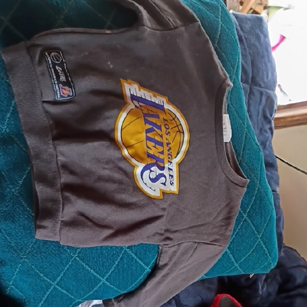 NBA Lakers Youth Charcoal Sweatshirt
